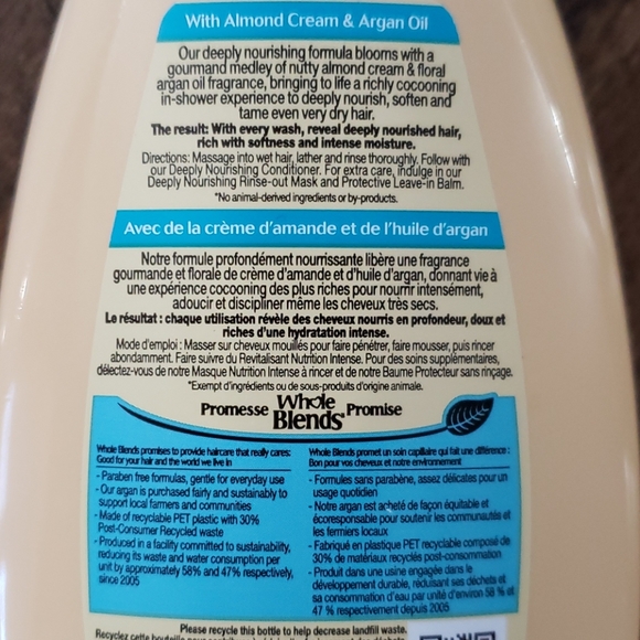 3/$15 😍 GARNIER WHOLE BLENDS SHAMPOO - Picture 4 of 4